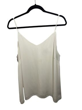 H&M Cream Spaghetti Strap Lined Cami Blouse